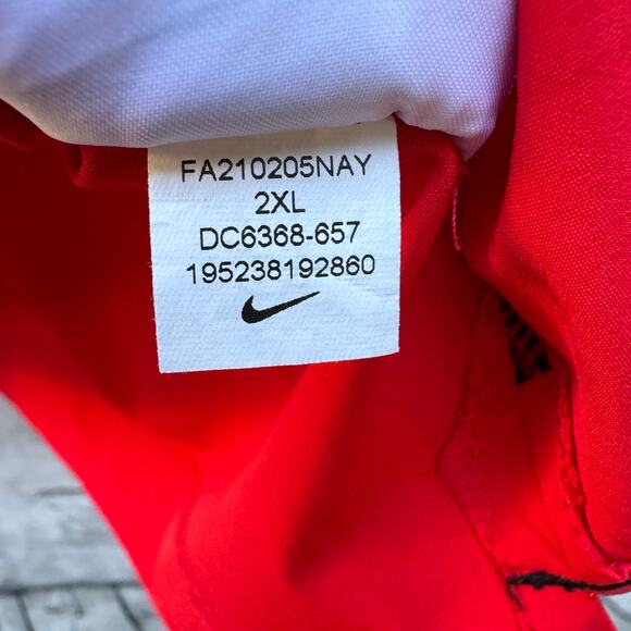 Nike Ohio State Polo On-Field Buckeyes XXL Red Sideline Polo Breathable Football - Picture 7 of 10